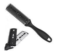 GUYTRM 1 pz Pettine for taglio capelli Spazzole for capelli con lame di rasoio Tagliacapelli Strumenti for taglio e diradamento Barbiere Parrucchiere Strumento for lo styling Pettine lingli(Style B Bl