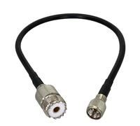 GUYTRM 1 pz RG58 SO239 jack femmina a spina maschio connettore terminale filo RF cavo a treccia 4 pollici ~ 10 piedi lingli(2FT (60CM))