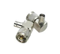 GUYTRM 1 pz SO239 PL259 connettore adattatore RF dritto ad angolo retto e flangia lingli(Brown)