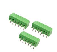 GUYTRM 10 pezzi 15EDG 3,81 mm 3,5 mm KF2EDG PCB morsettiera a vite connettore 2/3/4/5/6/7/8P lingli(Right Angle needle,3.5MM_8P(10PCS))