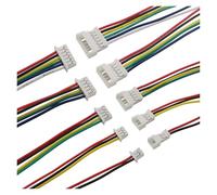 GUYTRM 10 pezzi Micro connettore maschio/femmina passo 1,25 mm 2/3/4/5/6 pin spina terminale fili cavi presa 150 mm 28 AWG lingli(10Pcs 3Pin-K)