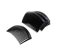 GUYTRM 12 pettini for capelli, clip for capelli, pettini laterali, mollette for capelli, 9 x 5 cm lingli(schwarz)