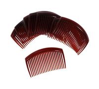 GUYTRM 12 pettini for capelli, clip for capelli, pettini laterali, mollette for capelli, 9 x 5 cm lingli(Coffee)