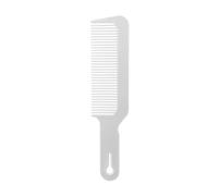 GUYTRM 1PC A Buon Mercato All'ingrosso Tagliatore di Capelli Pettine Barbiere Flat Top Pettini Parrucchiere Taglio Dei Capelli Strumento for Lo Styling Dropshipping lingli(White)