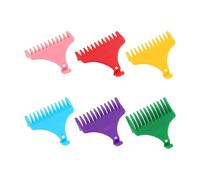 GUYTRM 1Set T9 Tagliacapelli Guardie Guida Pettini Trimmer Guide di Taglio Strumenti for lo Styling Accessorio 1mm 2mm 3mm 4mm 6mm 9mm lingli(6Pcs-colors)