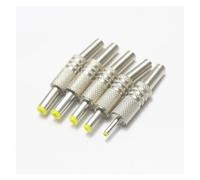 GUYTRM 2/5 pezzi 5,5x2,5 mm 5,5x2,1 mm 4,8x1,7 mm Jack di alimentazione CC Spina maschio Adattatore connettore in metallo Testa gialla 4,0 * 1,7 mm 2,5 * 0,7 mm lingli(5.5x2.1mm,2Pcs)