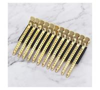 GUYTRM 5/10 pezzi fermagli for la cura dei capelli in acciaio inossidabile fermagli for parrucchieri morsetti for parrucchiere barbiere taglio capelli uso strumenti for lo styling lingli(5pcs Rose Gol