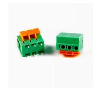 GUYTRM 5 pezzi KF142V KF142R 5,08 mm PCB Morsettiera a molla a vite 2P 3P 4P 5P 6P 8P Connettore terminale lingli(KF142V 3P)
