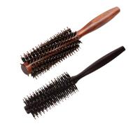 GUYTRM 6 tipi di setola di cinghiale naturale spazzola rotante pettine for capelli dritto in twill botte tonda che soffia arricciatura strumento for lo styling for parrucchieri fai da te lingli(Model-