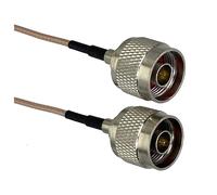 GUYTRM Cavo di collegamento RF dritto RG316 con terminale a treccia, spina maschio N a spina maschio N, 4 pollici ~ 10 m lingli(6FT (2M))