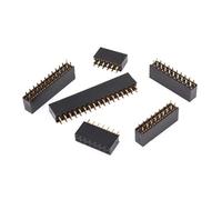 GUYTRM Connettore femmina a doppia fila da 2,54 mm, 10 pezzi, passo 2,54 mm, 2 * 2p, 3p, 4p, 5p, 6p, 8p, 10p, 12p, 40p lingli(2x13P)