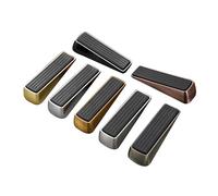 GUYTRM Fermaporta in lega di zinco con base in gomma antiscivolo silenzioso anticollisione protezione da parete for la casa lingli(Red Door Stop)