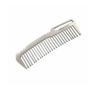 GUYTRM Mini EDC portatile Attrezzi da esterno antistatici Pettini for capelli tascabili in titanio Pettine in titanio Pettini for ingranaggi EDC Pettine lingli(Silver)