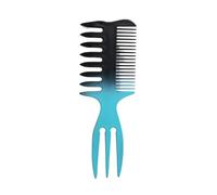GUYTRM Pettine a tre lati in plastica spessa da 1 pezzo con denti larghi for tagliare e tingere i capelli, pettine da uomo con pettine for capelli a forma di lisca di pesce lingli