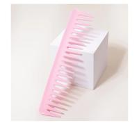 GUYTRM Pettine districante for capelli grande da 1/4 pezzi, dente largo for capelli ricci e asciutti e bagnati, pettine for shampoo for styling con manico lingli(DuoCaiKuanChiShu-Fen)