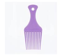 GUYTRM Pettine for barba da uomo retrò Testa for olio Pettini a denti larghi e larghi Barbiere Acconciatura Strumenti for tagliare i capelli Accessori for parrucchiere lingli(Purple)