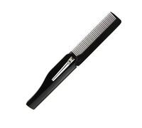GUYTRM Pettine for capelli pieghevole Clip tascabile Baffi Barba Strumento for lo styling Parrucchiere for uomini Donne Pettini lingli(1pcs-black)