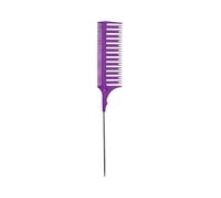 GUYTRM Pettine for parrucchiere a punta coda Pettine for tintura Divisorio for capelli Pettine for evidenziazione su due lati Parrucchiere Taglio di capelli Pettini for styling lingli(Steel needle pur