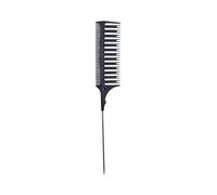 GUYTRM Pettine for parrucchiere a punta coda Pettine for tintura Divisorio for capelli Pettine for evidenziazione su due lati Parrucchiere Taglio di capelli Pettini for styling lingli(Steel needle bla