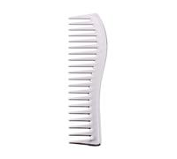 GUYTRM Pettine for parrucchiere in resina Resistente al calore Donna Spazzole for capelli ricci bagnati Galvanotecnica Salon Styling Strumenti for taglio di capelli Dente largo grossolano lingli(Silve