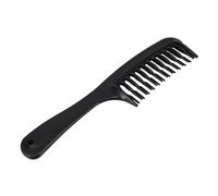 GUYTRM Pettine for shampoo con pettine for capelli districante a doppia fila nera con manico for capelli bagnati ricci lunghi lingli