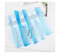 GUYTRM Set di pettini professionali da 5 pezzi - Pettini a coda Fine Pro Pettine for capelli Pettine for styling Accessori for barbiere Pettine for capelli Pettine for barbiere lingli(Transparent Blue