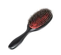 GUYTRM Spazzola for capelli con setole di cinghiale ovali e pettine for capelli in nylon Mini manico in ABS Spazzola antistatica for cuoio capelluto Spazzola for capelli Strumento for lo styling del s