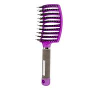 GUYTRM Spazzola for capelli Pettine for capelli Spazzola for capelli districante Setola e nylon Donne Pettine for massaggio bagnato Ricci Parrucchiere Strumenti for lo styling lingli(F)