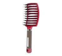 GUYTRM Spazzola for capelli Pettine for capelli Spazzola for capelli districante Setola e nylon Donne Pettine for massaggio bagnato Ricci Parrucchiere Strumenti for lo styling lingli(B)