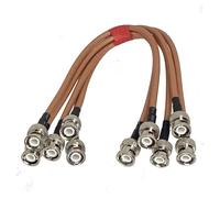 GUYTRM Terminali for cavi a treccia, connettori a crimpare maschio RG142 lingli(3Pcs,10FT (3M))