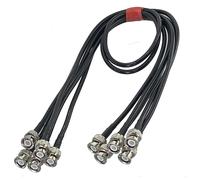 GUYTRM Terminali for cavi jumper RF a treccia, da spina maschio a spina maschio RG58, 6 pollici ~ 10 piedi lingli(4Pcs,3FT (1M))