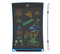 GUYUCOM Tavoletta da disegno LCD da 8,5 pollici per scrivere e tavoletta magica per bambini con linee colorate e luminose, ottimo regalo per bambini di 3 4 4 5 6 7 anni (blu)