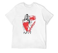 GUYUNTI Baywatch CJ Parker Lifeguard Men's T Shirt Pamela Anderson Protect The bay TV T-Shirt White XXL