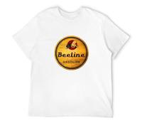GUYUNTI Beeline Gasoline - Graphic Cotton T Shirt Short Sleeve T-Shirt WhiteM