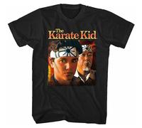 GUYUNTI Karate Classic Movie Poster Men Black Daniel-San Mr Miyagi Sunset Men T-Shirt 100% Cotton Christmas t Shirt T-Shirt Black 3XL