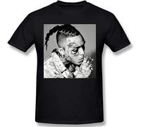 GUYUNTI Lil Skies Men's Basic Short Sleeve T-Shirt Black 3XL