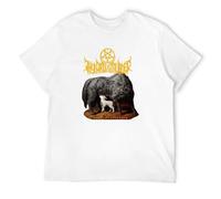 GUYUNTI of Bloodhoof Thy Art Is Murder Deathcore Blackhort Sleeve Men's Cotton T Shirt Asian T-Shirt WhiteXXL