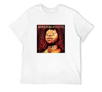 GUYUNTI Sepultura Roots T-Shirt Woman Crop Top Short Sleeves Lumbar T Shirt Tops T-Shirt WhiteXL