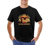 GUYUNTI Troy And Abed in The Morning T-Shirt Cute Clothes Blank t Shirts Cute Tops Sweat Shirt Men's Long Sleeve t Shirts T-Shirt Black 3XL