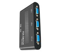GUYUTING Switch VGA Box con 2 ingressi e 1 uscita, pulsanti meccanici resistenti per la didattica a distanza