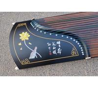 Guzheng 21 corde 163 centimetri Golden Lotus Pattern con staffa strumenti a corda cinesi