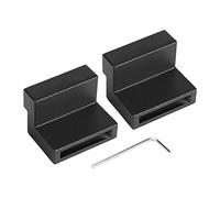 Guzziker 2PCS Fermata Finale di Ricambio per Scorrimento su Binario p | Involucro in lega di zinco, superficie ammortizzata in gomma, foro di fabbrica dimensionato per guida piatta da 40mm.