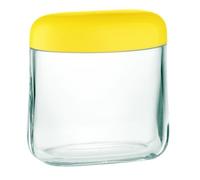 guzzini 27300188 barattolo caffe' 250 gr. trasparente 'latina' giallo