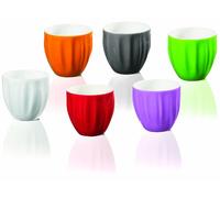 Guzzini 28060152 Aqua Set 6 tazzine da caffè di diversi colori