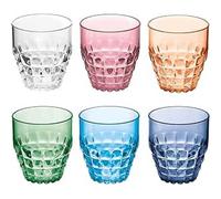 Guzzini Set 6 Bicchierini, in Vetro, Vanity Multicolor