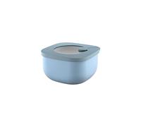 Guzzini Store&More Kitchen Active Design Contenitori Ermetici Bassi per Frigo/Freezer/ Microonde (S), 12.2 x 12.2 x 6.8 cm, Blu (Matt Mid blue)