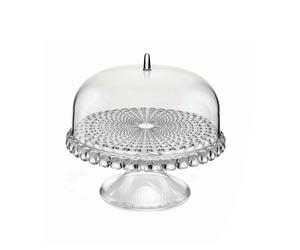 GUZZINI Alzata con Campana Tiffany Piccola Trasparente 30cm