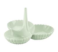 GUZZINI ANTIPASTIERA 3 CIOTOLE 25x23 CM CON SUPPORTO PER SOVRAPPORRE - TIFFANY