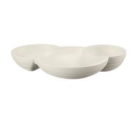 GUZZINI ANTIPASTIERA A 3 SCOMPARTI 29,5 X 21,4 CM - TIERRA