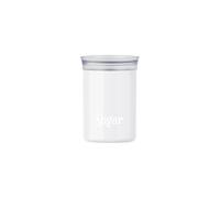 Guzzini - Barattolo ovale salva freschezza con scritta 'Sugar' (Bianco Latte)